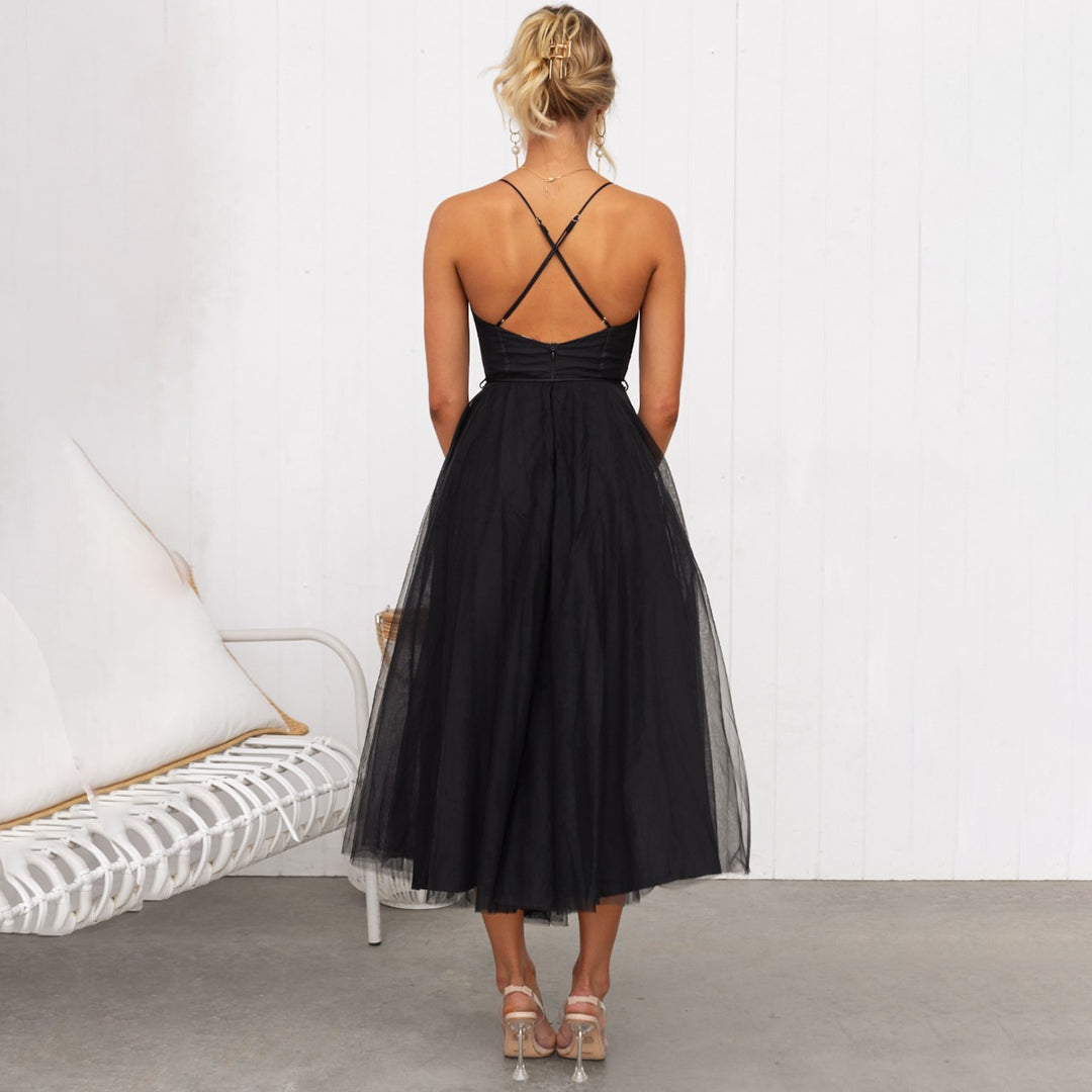 Elegantes Midi-Sommerkleid Damen mit Schmeichelhaftem Schnitt - Zora