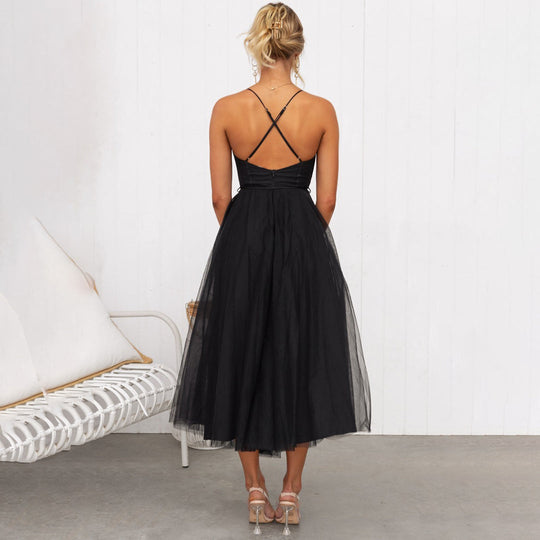 Elegantes Midi-Sommerkleid Damen mit Schmeichelhaftem Schnitt - Zora