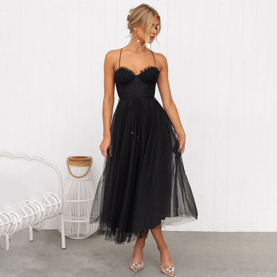 Elegantes Midi-Sommerkleid Damen mit Schmeichelhaftem Schnitt - Zora