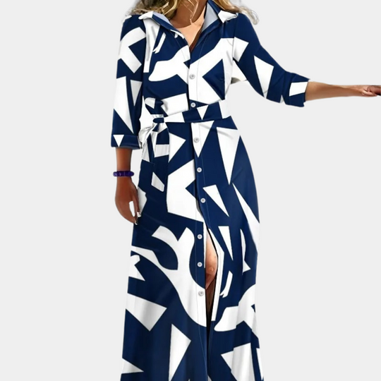 Elegantes und Fließendes Langes Kleid Damen mit Zeitloser Ausstrahlung - Fosette