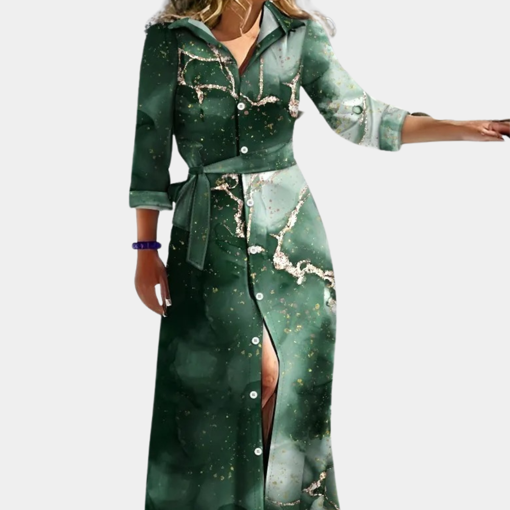 Elegantes und Fließendes Langes Kleid Damen mit Zeitloser Ausstrahlung - Fosette