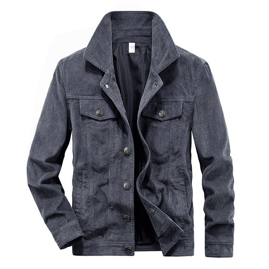 Elias Dünne Cordjacke Herren | Leichte Freizeitjacke Braun 4