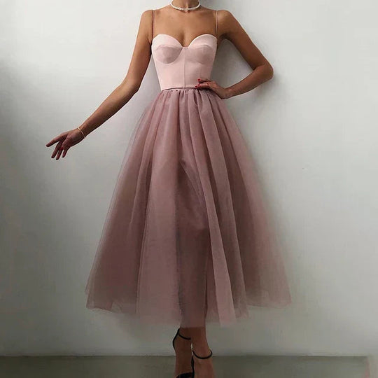 Elise - Elegante Tulle Jurk met Strapless Ontwerp 1