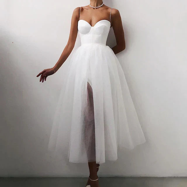 Elise - Elegante Tulle Jurk met Strapless Ontwerp 3