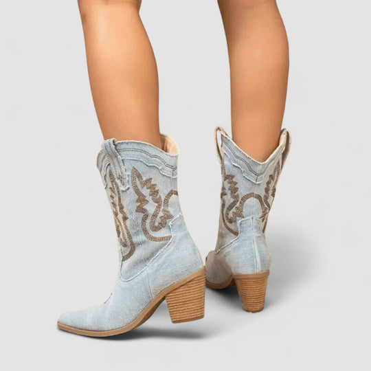 Selena – Orthopedische Denim Enkellaarsjes 2