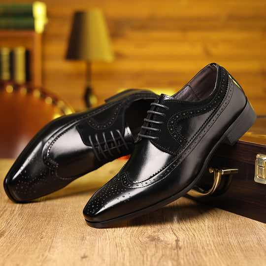 Herren Business Schuhe Gepolstert Rutschfeste Laufsohle 7