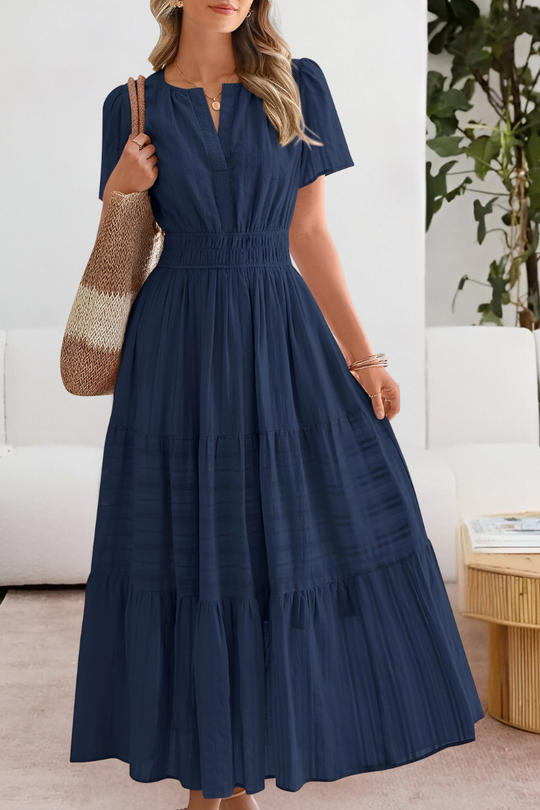 FREYA – ZONNIGE CHARME MAXI-JURK MET LAGEN 1