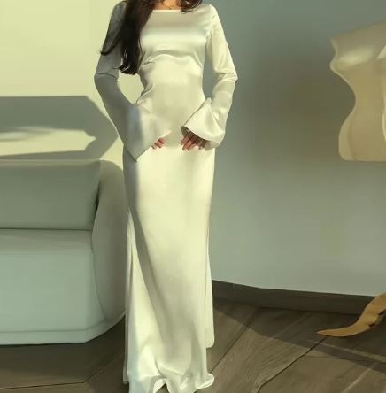 Festliches Elegantes Maxi-Sommerkleid Damen mit Langen Ärmeln - Harriet
