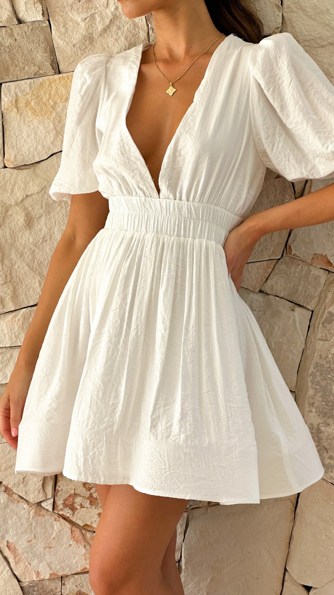 Fit-and-Flare-Mini-Sommerkleid Damen - Macy