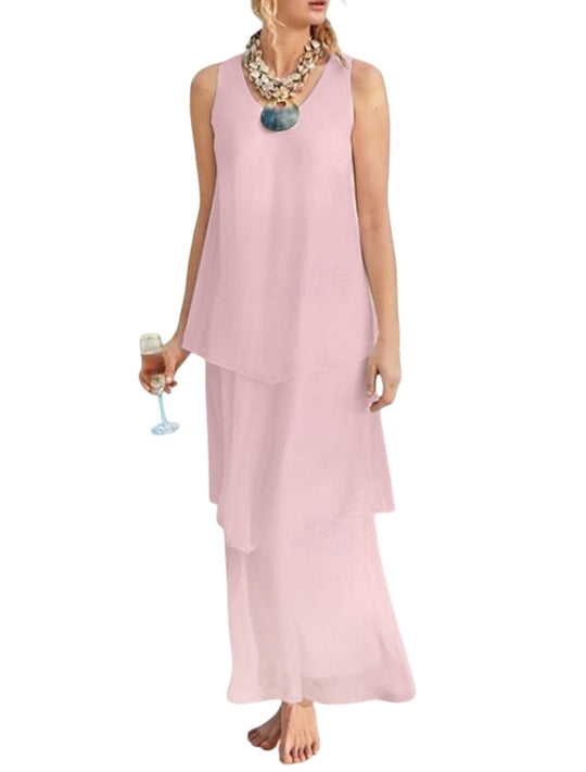 Fließendes Maxi-Sommerkleid Damen - Ava
