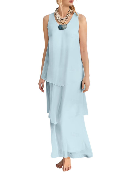 Fließendes Maxi-Sommerkleid Damen - Ava