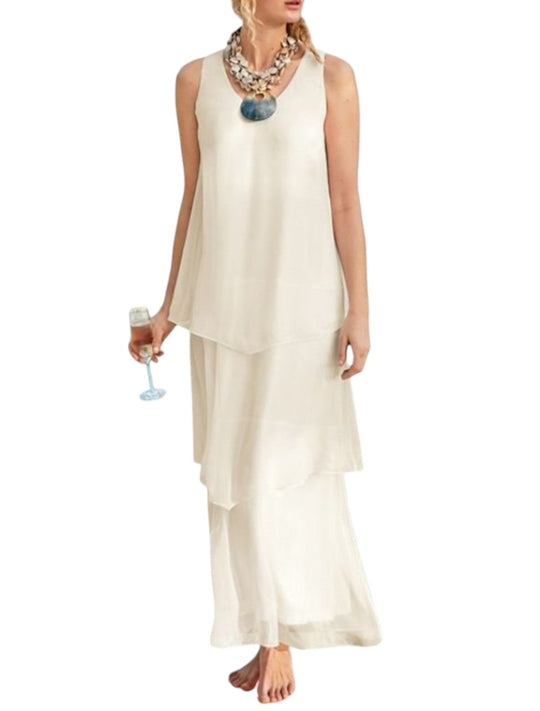 Fließendes Maxi-Sommerkleid Damen - Ava