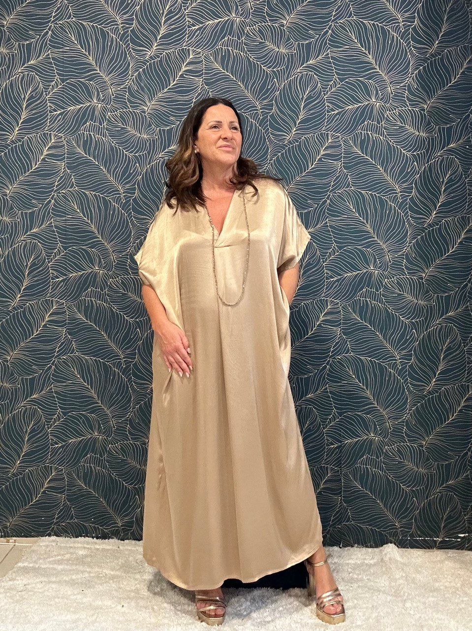 Fließendes Maxi-Sommerkleid Damen - Manica