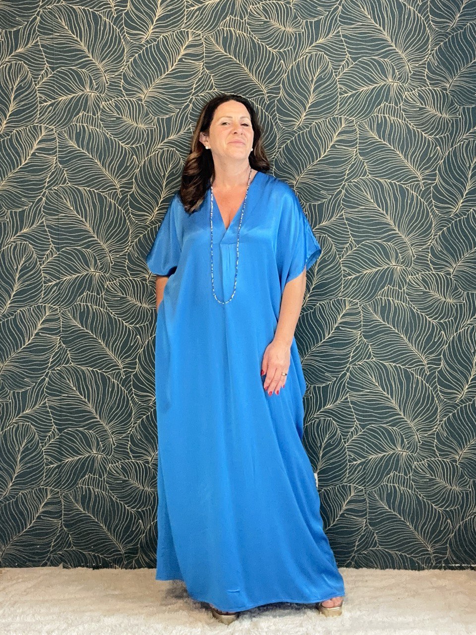 Fließendes Maxi-Sommerkleid Damen - Manica