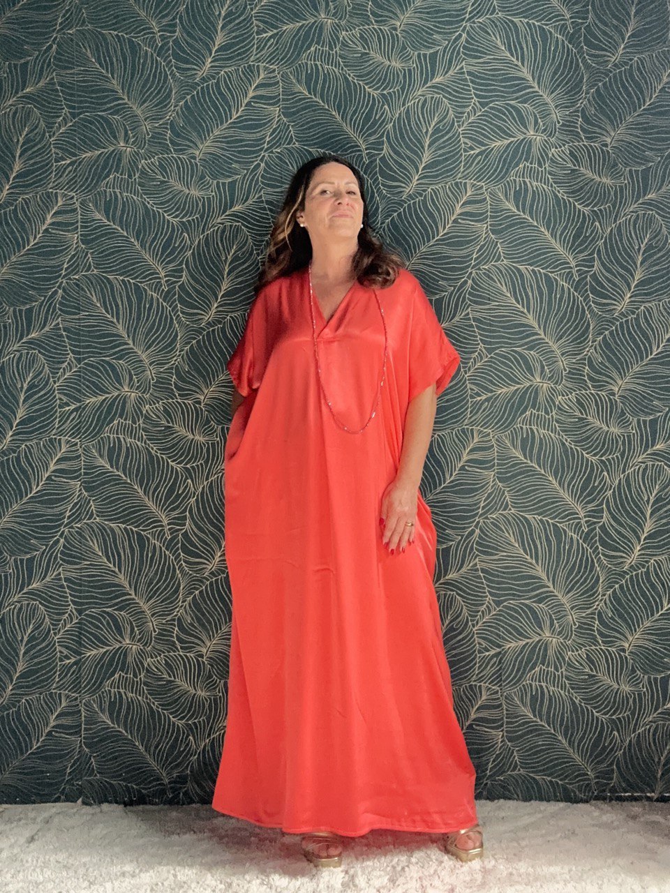 Fließendes Maxi-Sommerkleid Damen - Manica