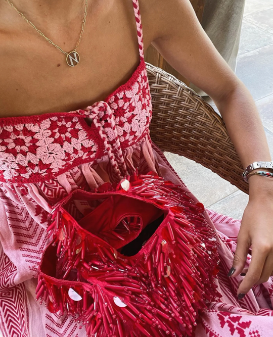 Fließendes Maxi-Sommerkleid Damen - Rosa 4