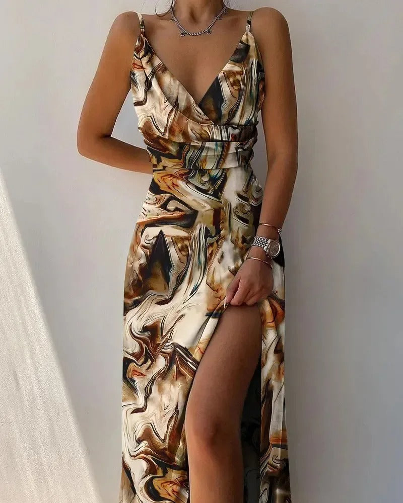 Fließendes Maxi-Sommerkleid Damen mit Elegantem Schnitt - Eileen 3