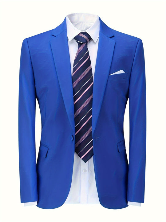 Floris | Klassischer Herrenblazer Unifarben für Formelle Anlässe 4