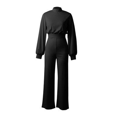 Formeller Eleganter Jumpsuit Damen mit Langen Ärmeln - Evelyn 6