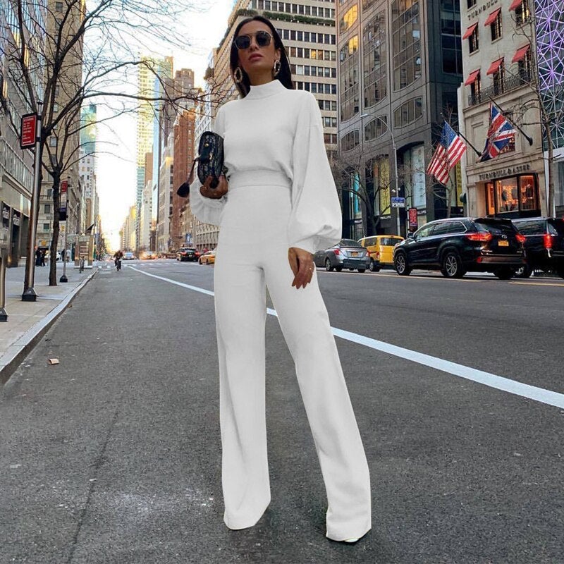 Formeller Eleganter Jumpsuit Damen mit Langen Ärmeln - Evelyn 8