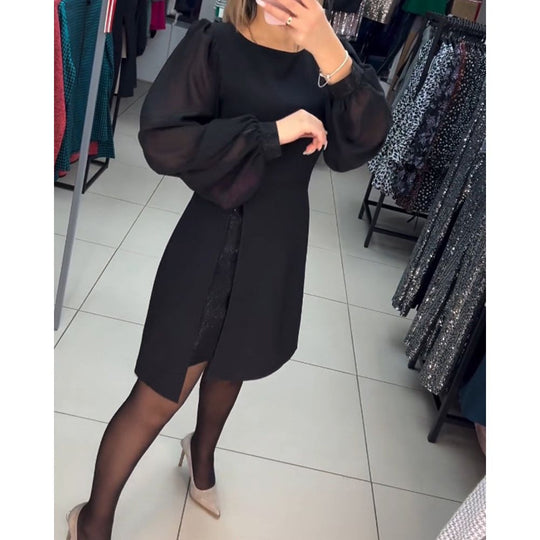 Formelles Mini-A-Linien-Kleid Damen - Vivian 2