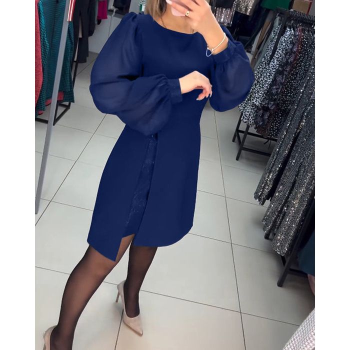 Formelles Mini-A-Linien-Kleid Damen - Vivian 3