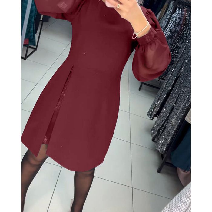 Formelles Mini-A-Linien-Kleid Damen - Vivian 5