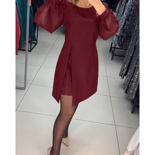 Formelles Mini-A-Linien-Kleid Damen - Vivian 1