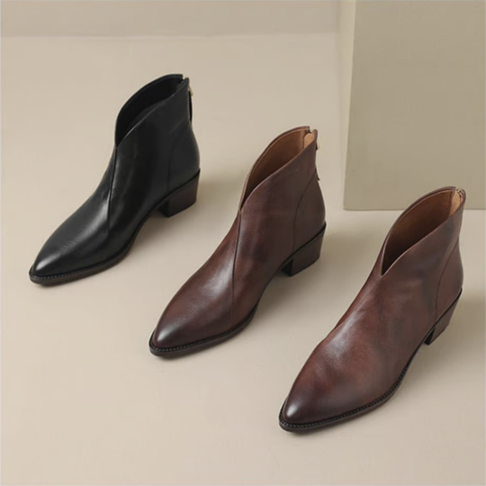 Stiefeletten Damen | Blockabsatz & Rutschfeste Sohle 1