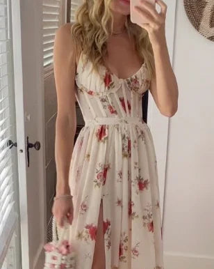 Geblümtes Maxi-Sommerkleid Damen - Eliza 2