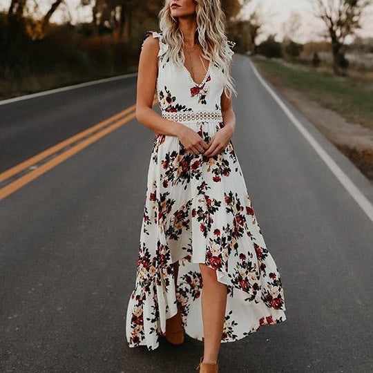 Geblümtes Maxi-Sommerkleid Damen - Viviana 7
