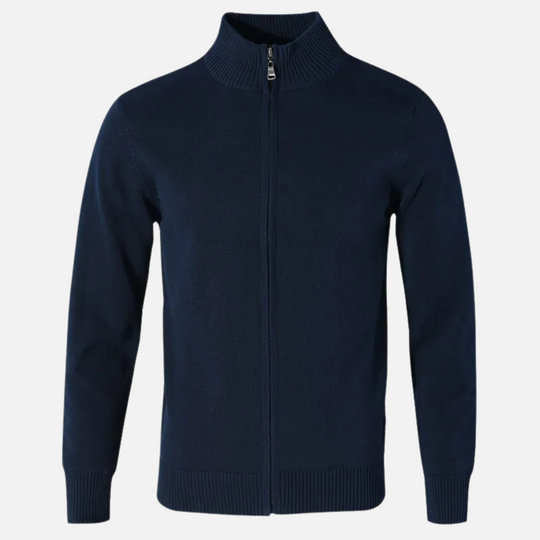 Gebreid Vest Heren | Hoge Kraag & Rits 2
