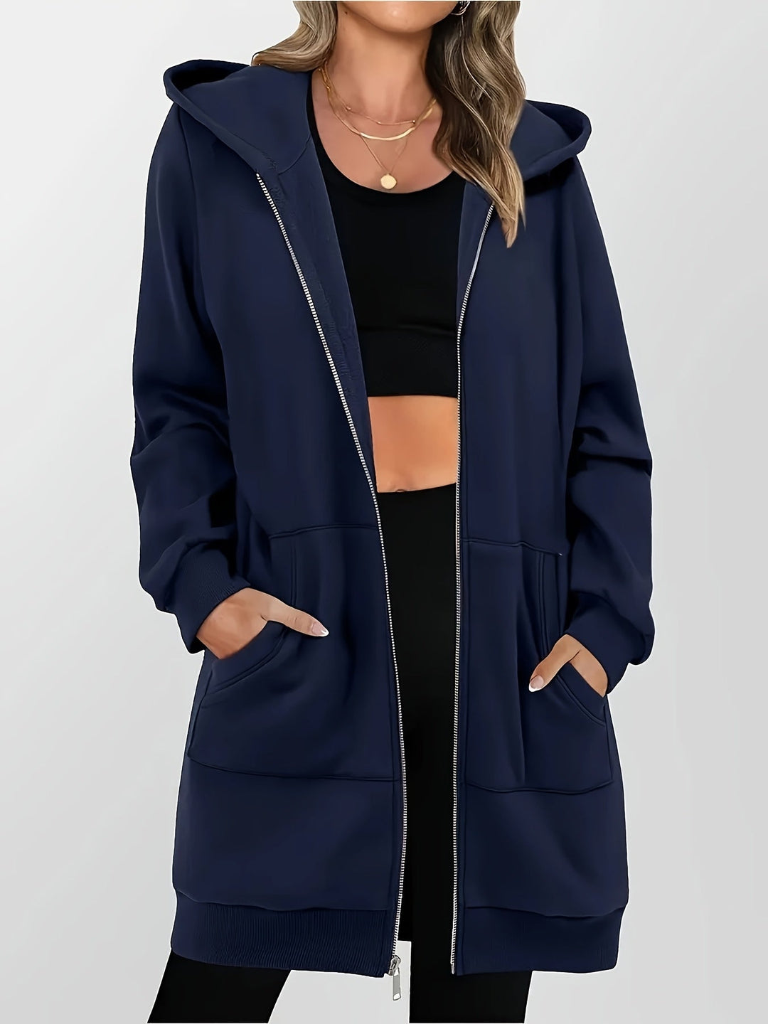 Gebreide Capuchoncardigan – Geometrisch & Lichtgewicht 1