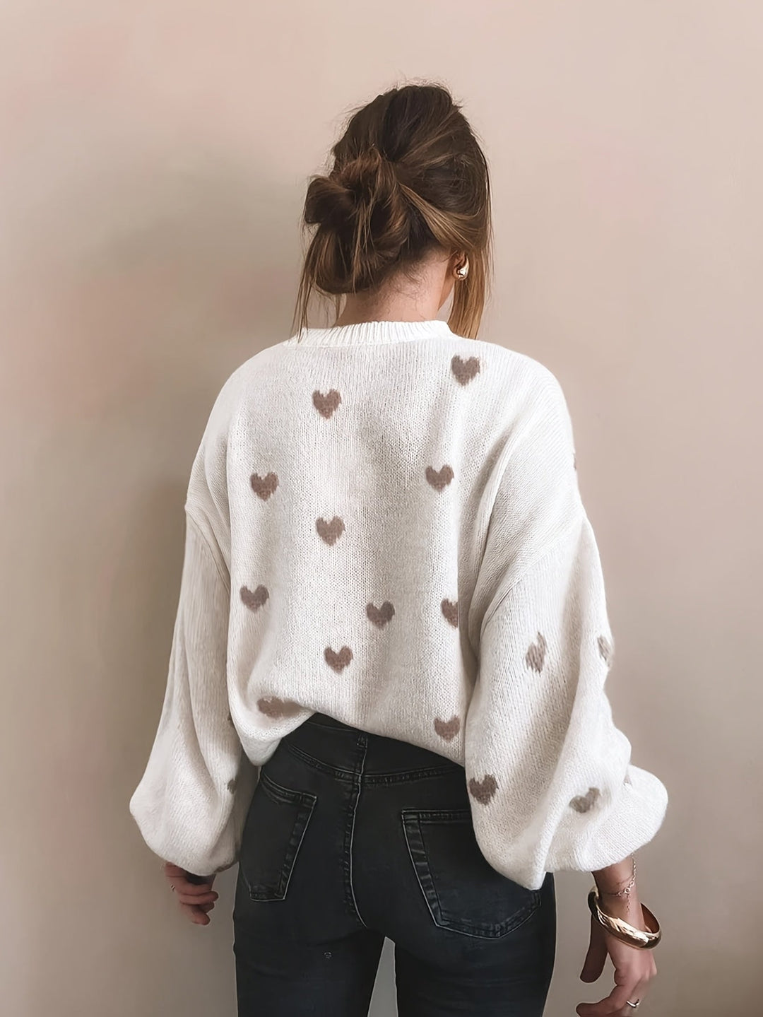 Gebreide Trui – Jacquard Hartmotief En Bewegingsvrijheid 5