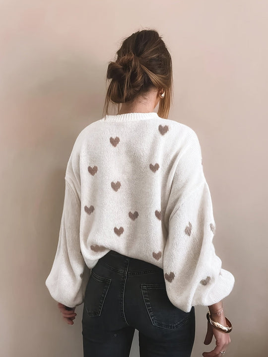 Gebreide Trui – Jacquard Hartmotief En Bewegingsvrijheid 5