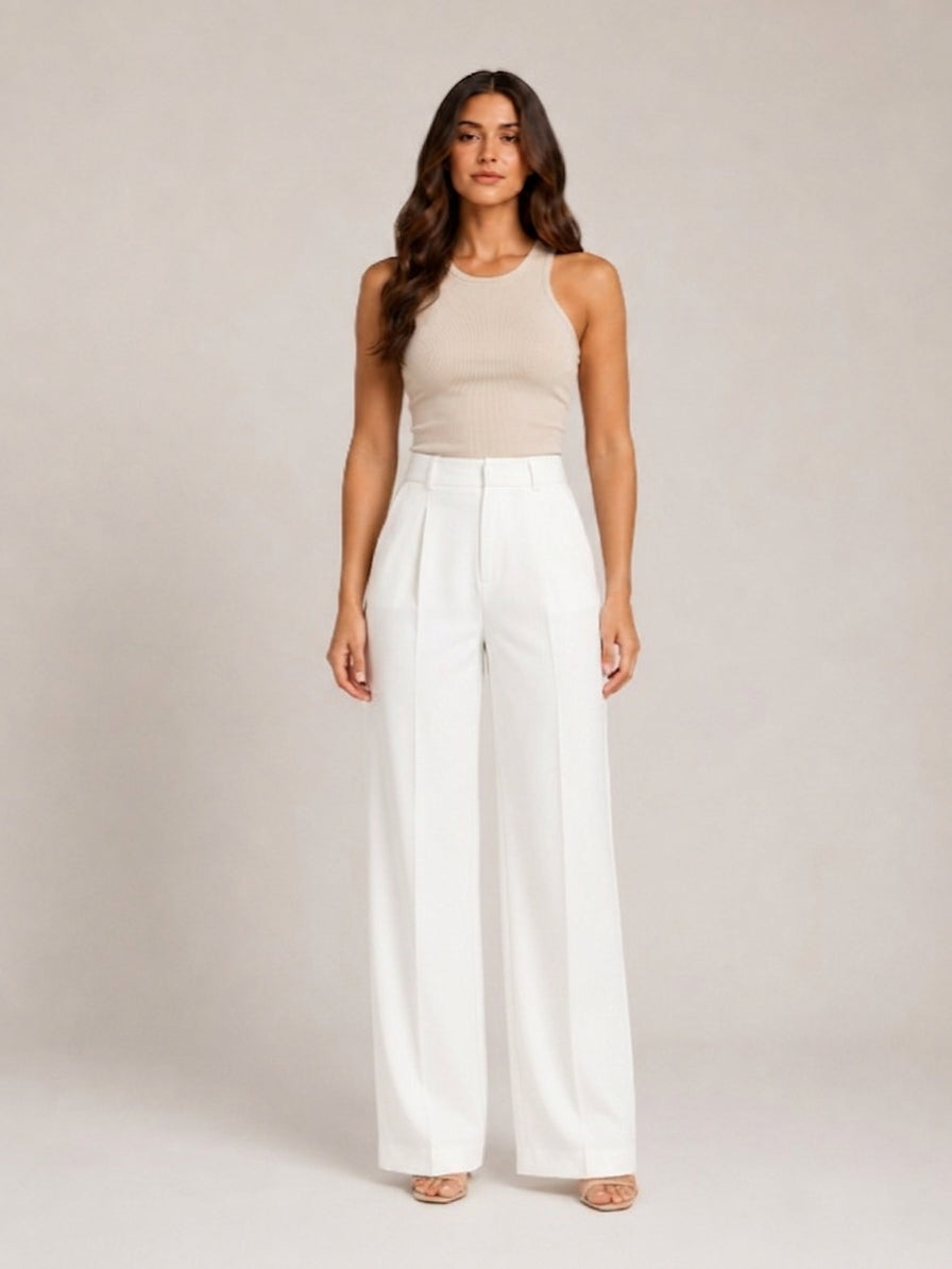 Palazzo Hose Damen | High-Waist & Weites Bein 1