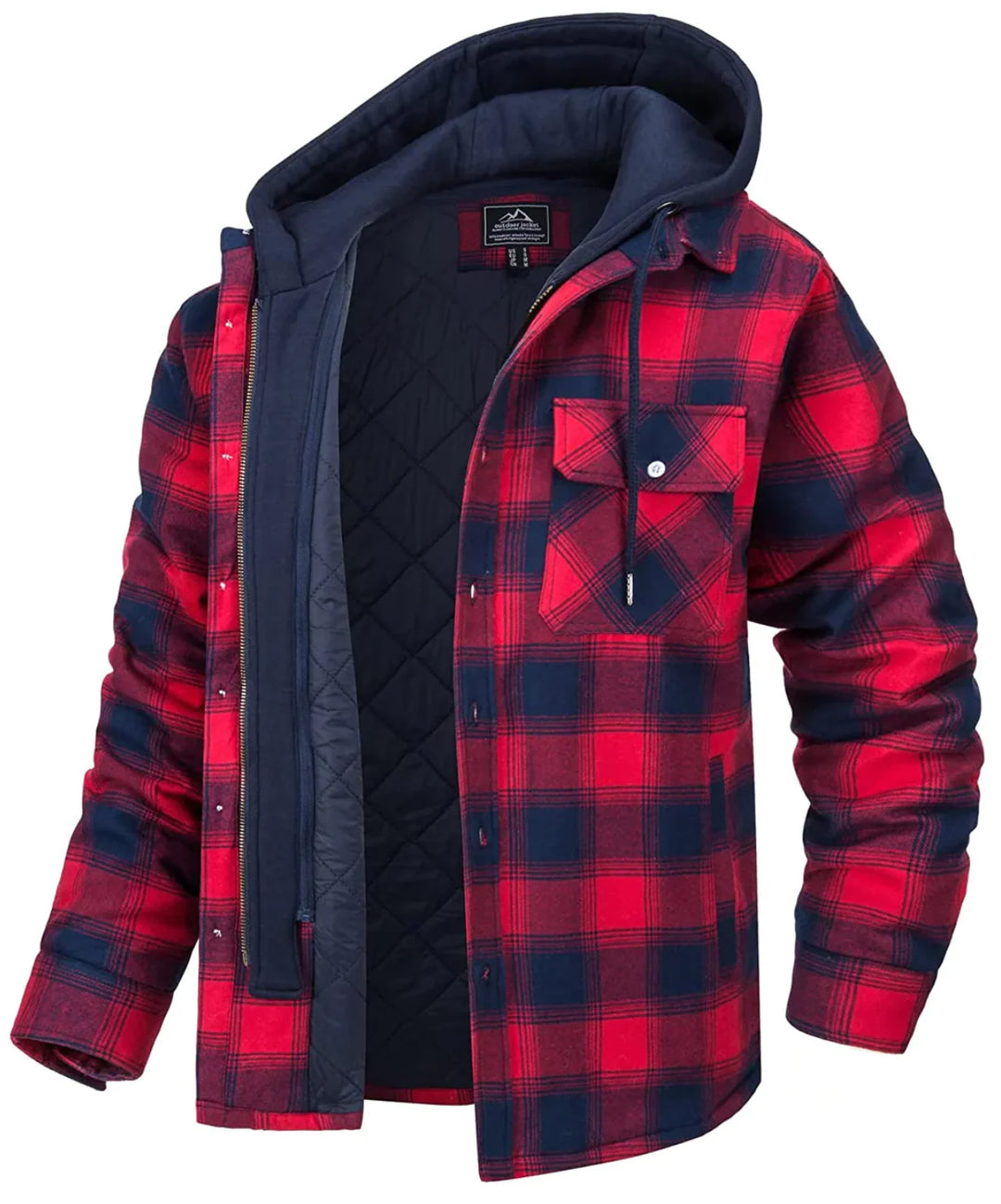 Geruite Jack Heren | Capuchon & Warm