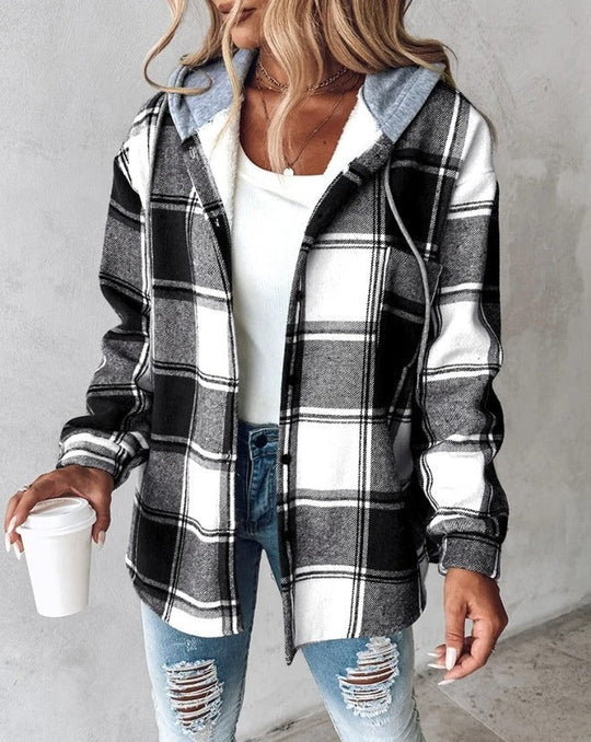 Karierte Winterjacke Damen | Warm & Winddicht 2