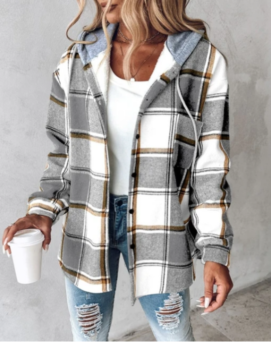 Karierte Winterjacke Damen | Warm & Winddicht 3