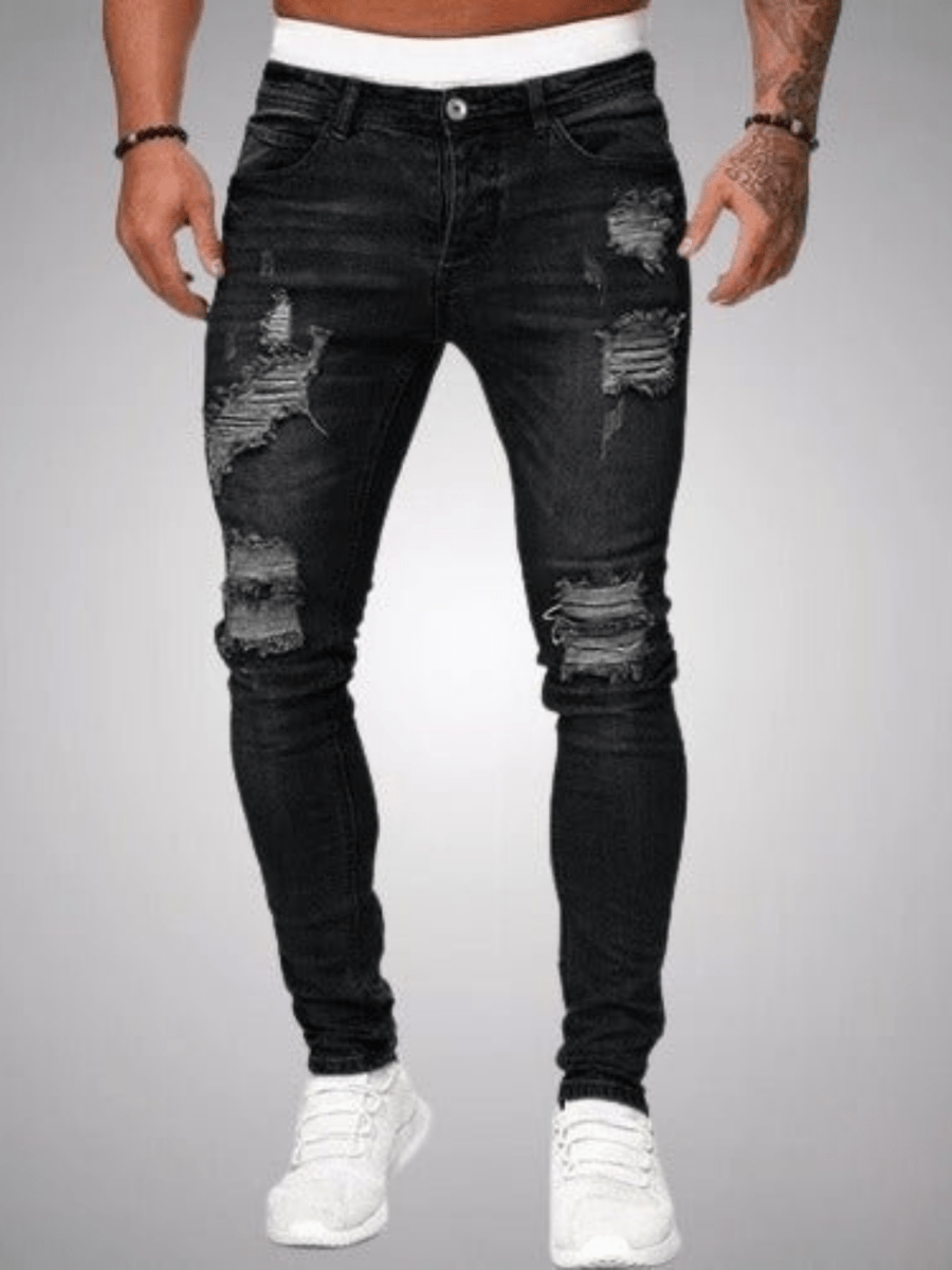 Gescheurde jeans voor heren | Slim fit 0