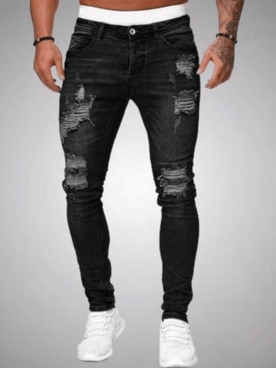 Gescheurde jeans voor heren | Slim fit 0