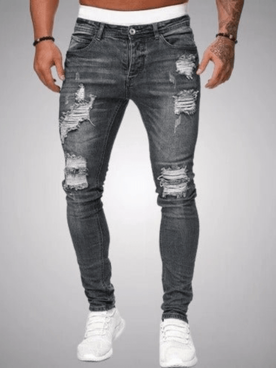 Gescheurde jeans voor heren | Slim fit 4