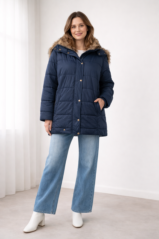 Gesteppte Damenjacke mit Kapuze | Jacke Damen für kühle Tage 1