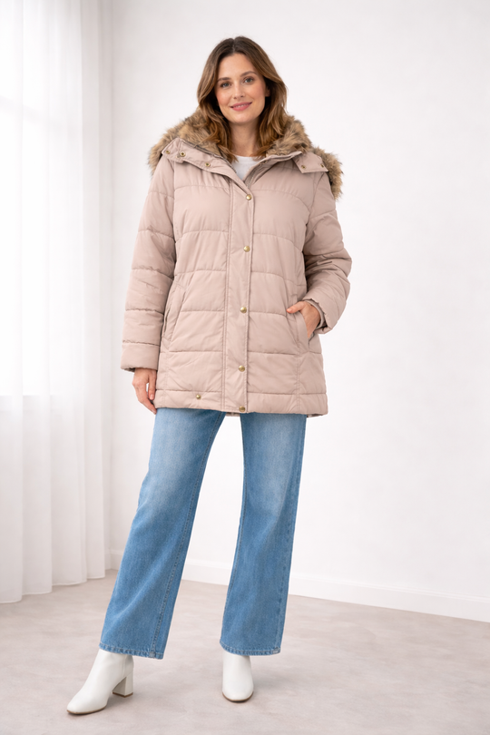 Gesteppte Damenjacke mit Kapuze | Jacke Damen für kühle Tage 4