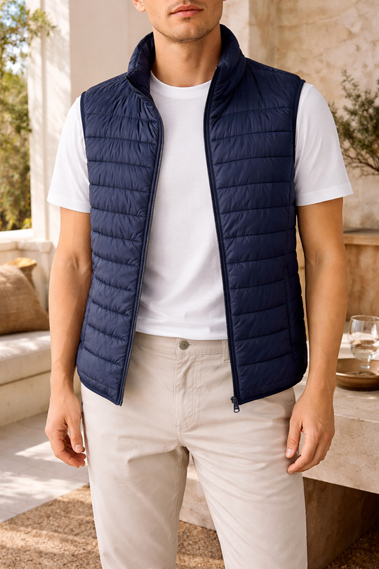 Gesteppte Weste Herren | Leichte Wattierte Bodywarmer 2