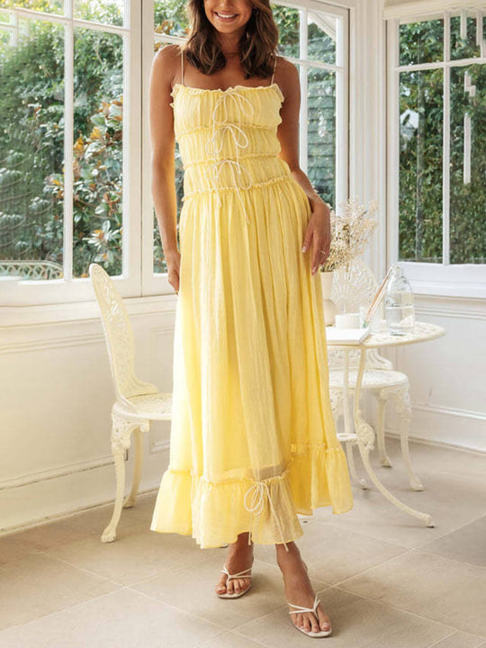 Gestuftes Maxi-Sommerkleid Damen - Elena 1