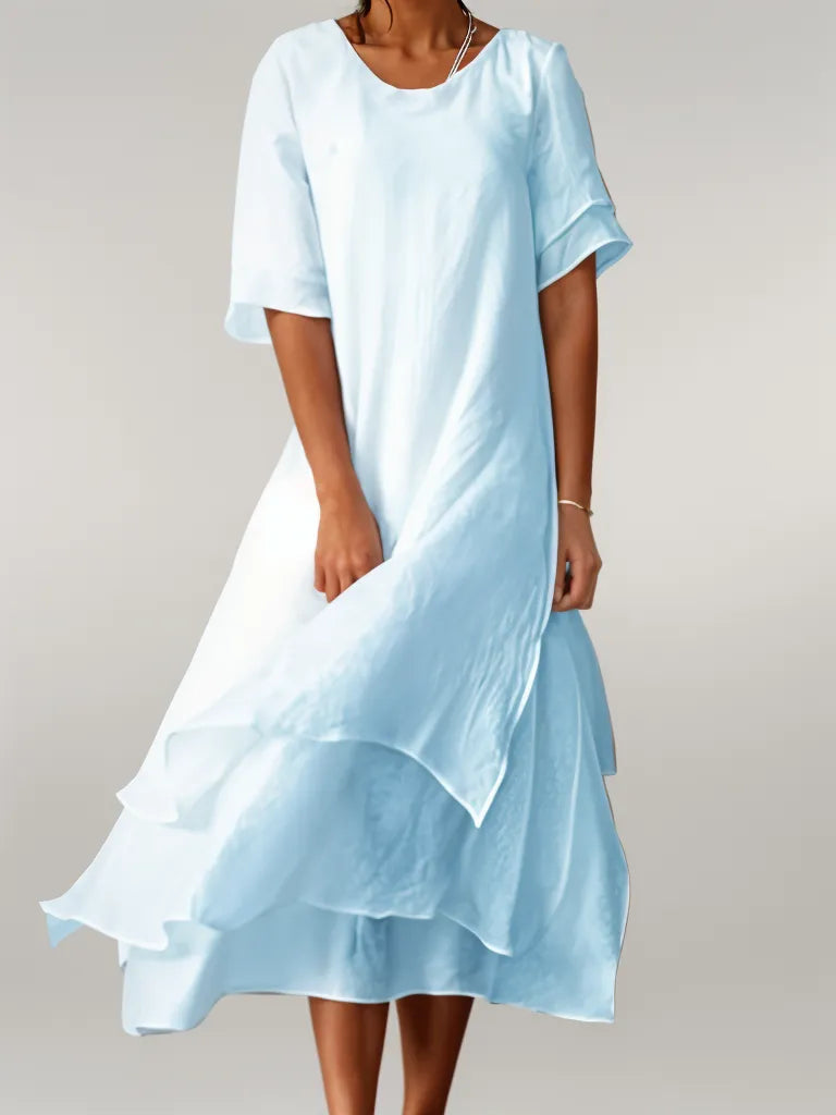 Gestuftes Mini-Sommerkleid Damen - Marie 9