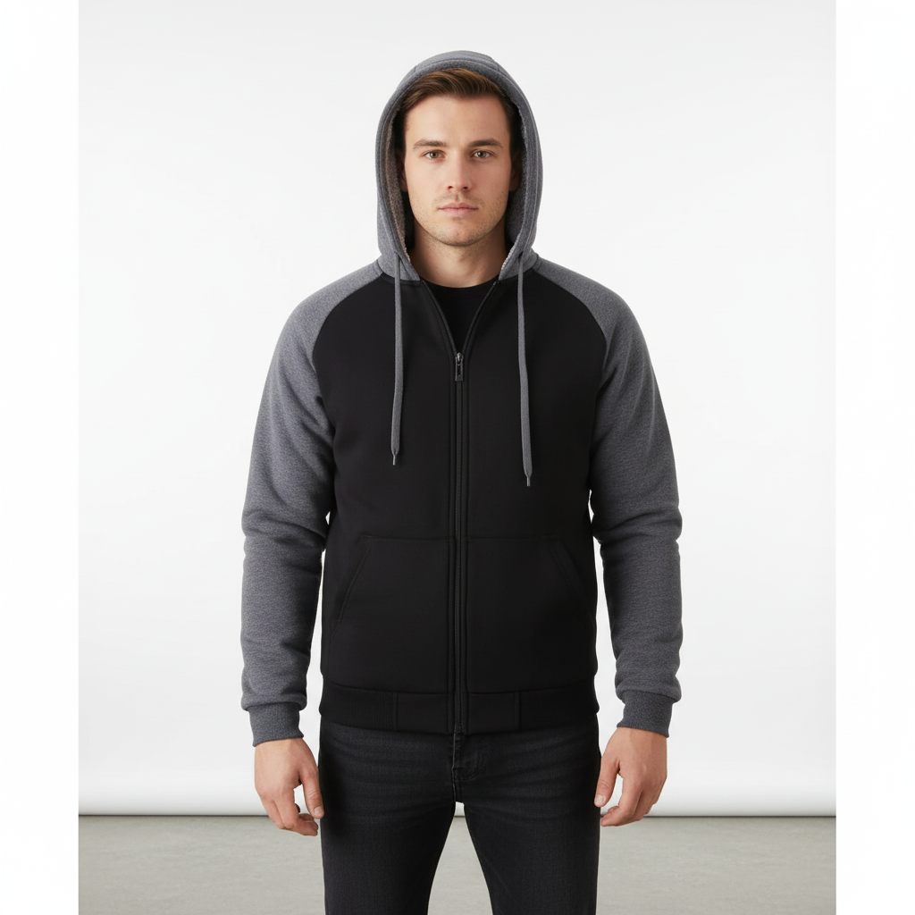 Gevoerd herenhoodie - Moritz 0