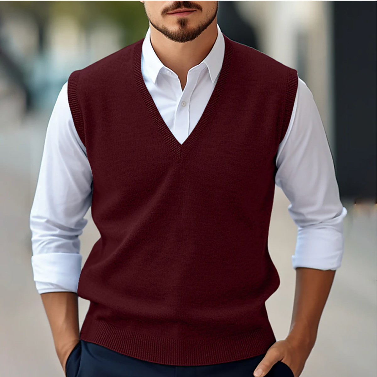 Gilet Heren | Verzorgde V-Hals & Comfortabele Pasvorm