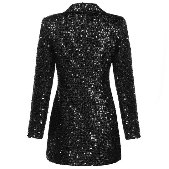 Glänzendes Mini-Blazerkleid Damen - Shine 3